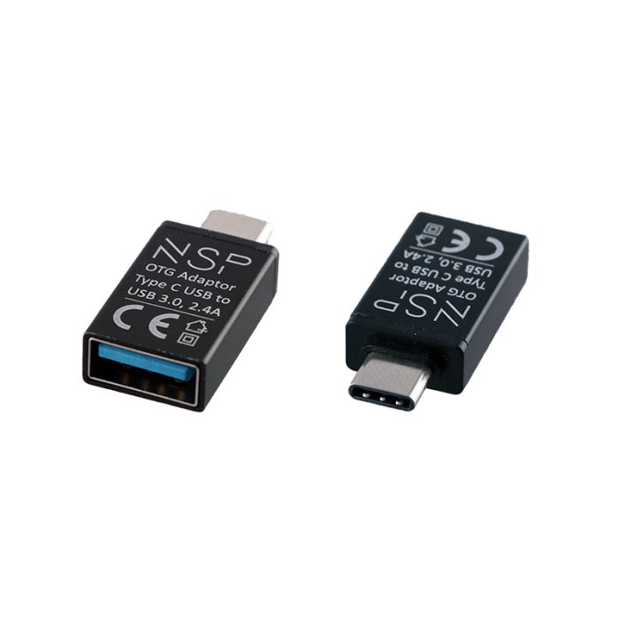 NSP ADAPTOR USB 3.0 OTG 2.4A FEMALE TO TYPE C MALE BLACK