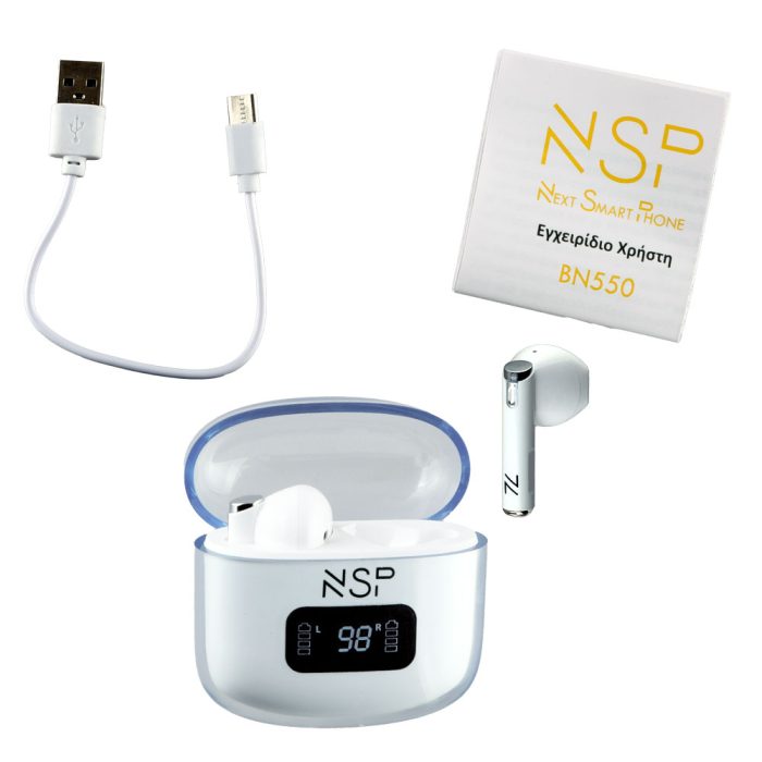 NSP BLUETOOTH STEREO BN550 NSPODS TWS HEADSET V5.3