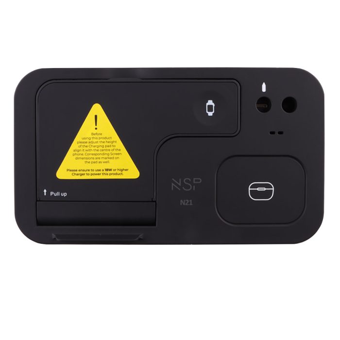NSP N21 WIRELESS CHARGER 4 IN 1 (PHONE 15W/SMARTWATCH 2W/BLUETOOTH 3W/APPLE PENCIL 1W) USB-C 1m BLACK